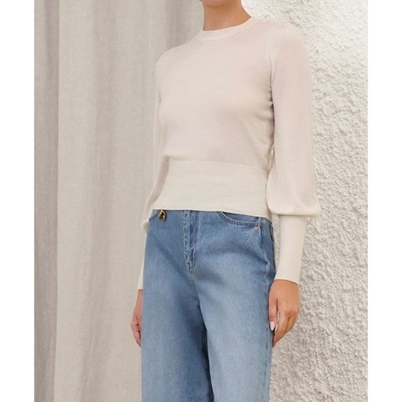Zimmermann 100% Cashmere Sweater Blouson Size: 6 NWT MSRP $525
